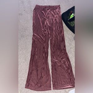 Silk fare pants. Maroon/purple